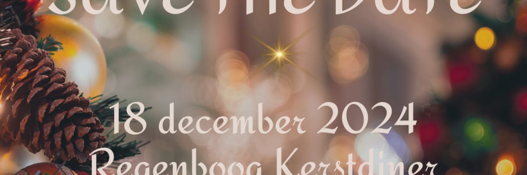 Save the Date: 18 december Regenboog kerstdiner